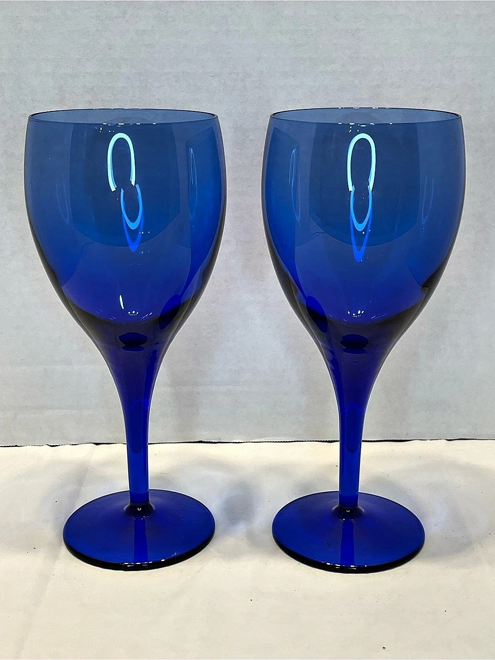 Cobalt Blue Wine Glasses Set of 2